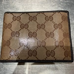 Gucci Monogram Crystal Coated Bifold Men's Wallet